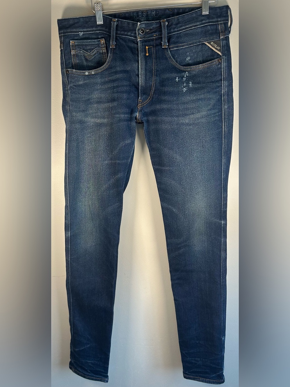 Replay Maestro Denim Collection Men’s Jeans Size W33 L34 Dark Wash Italy EUC
